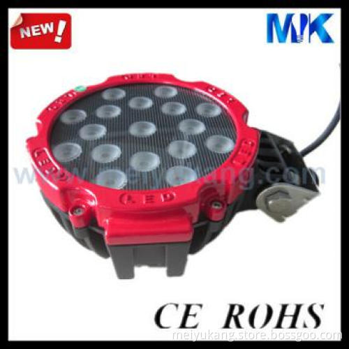 Red or Black car headlight, car accessory led work lamp for atv 4*4